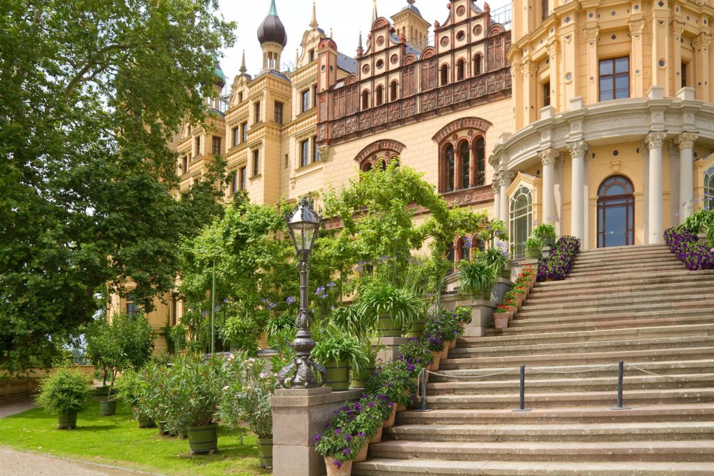 Schweriner Schloss - Burggartentreppe 