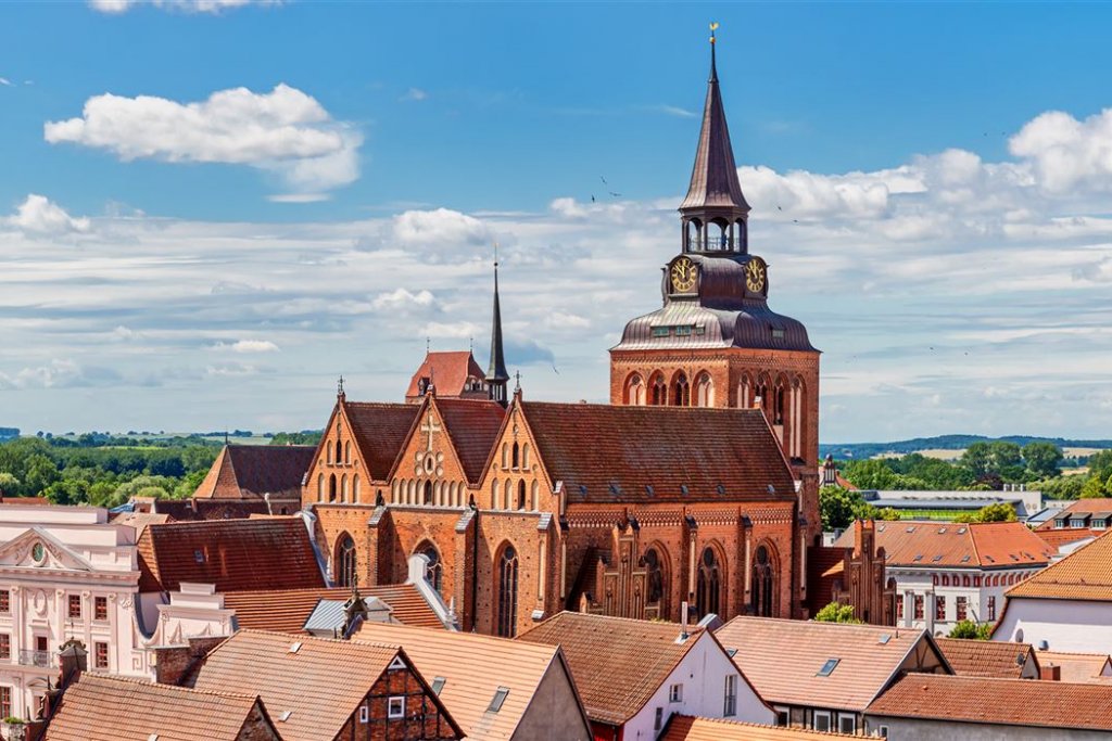 Altstadt von Güstrow mit Pfarrkirche St. Marien