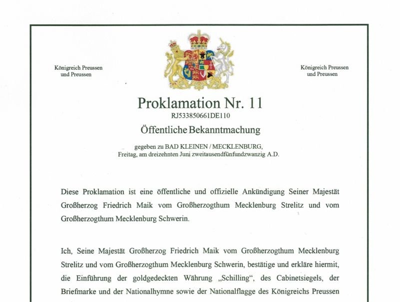 proklamation-11-einführung-schilling